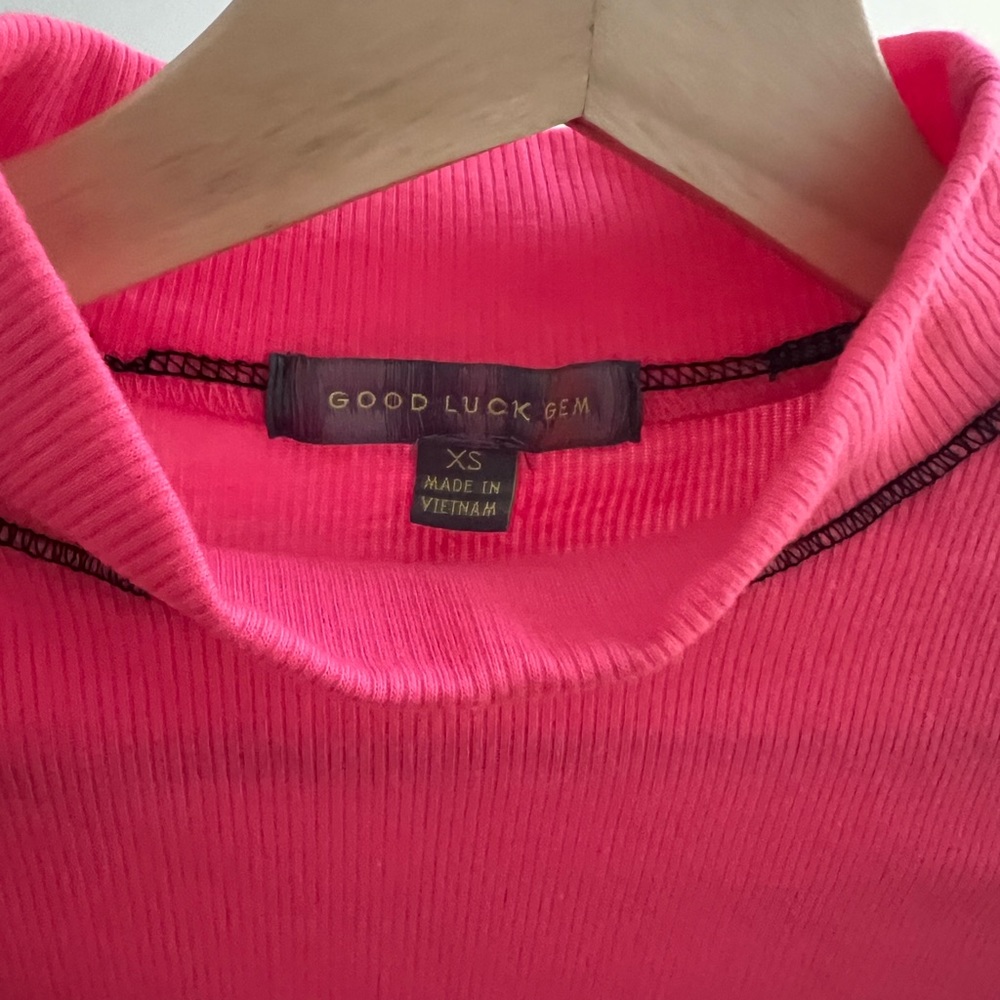 Good Luck Gem Mock Neck Turtleneck(NWOT) - Picture 3 of 3